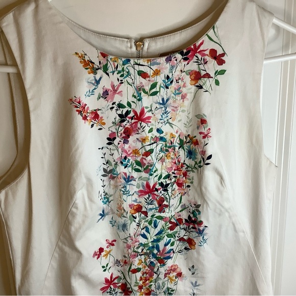 Beautiful Orsay floral line party cotton blend tea dress size EUR 36/SLO 38 - Picture 3 of 8